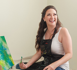 Art instructor Brie Austin